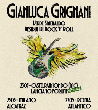 Problemi di salute, Grignani annulla tour e tappa a Castelraimondo: rimborsi da oggi